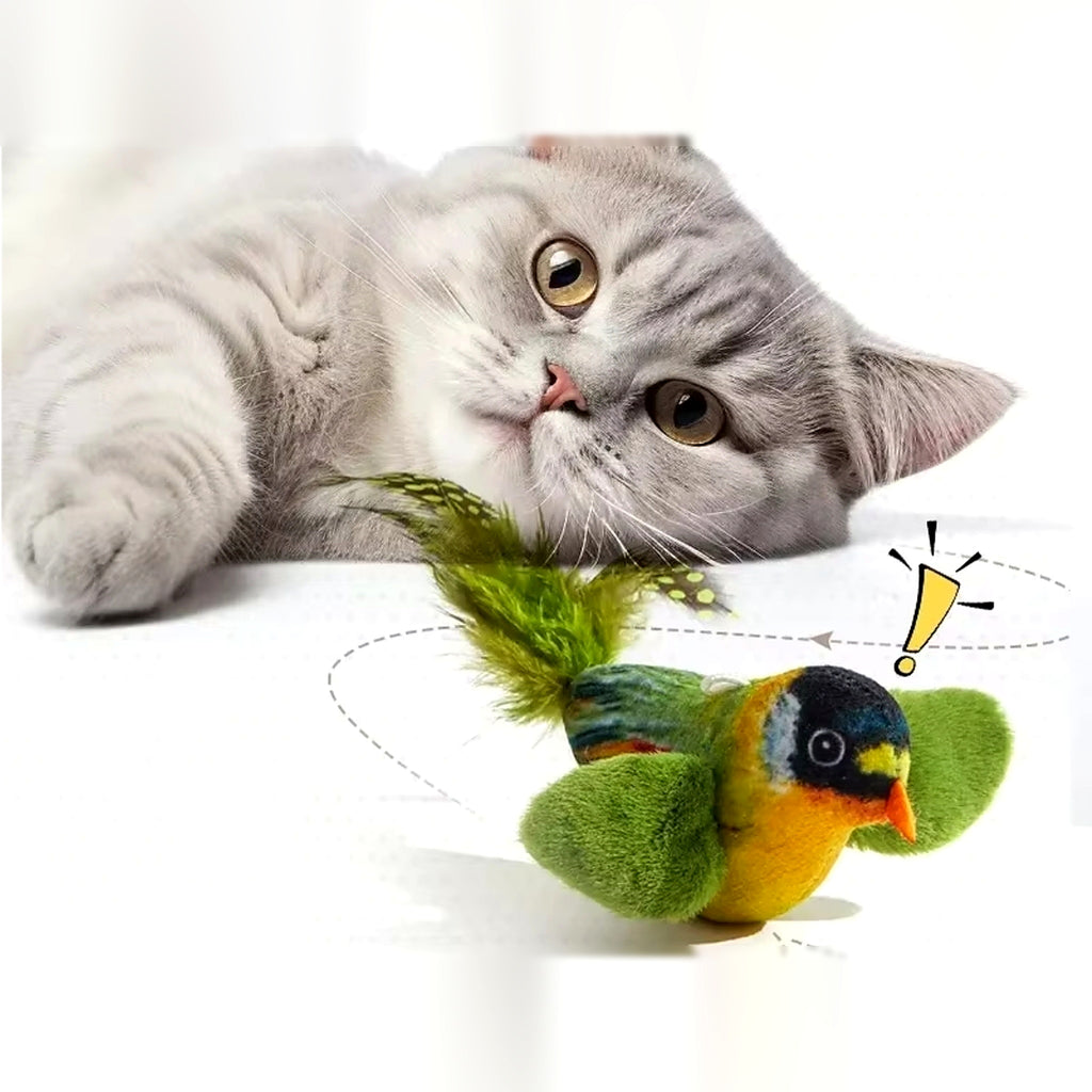 Jouet oiseau en peluche pour chat Poil & Co – photo 5