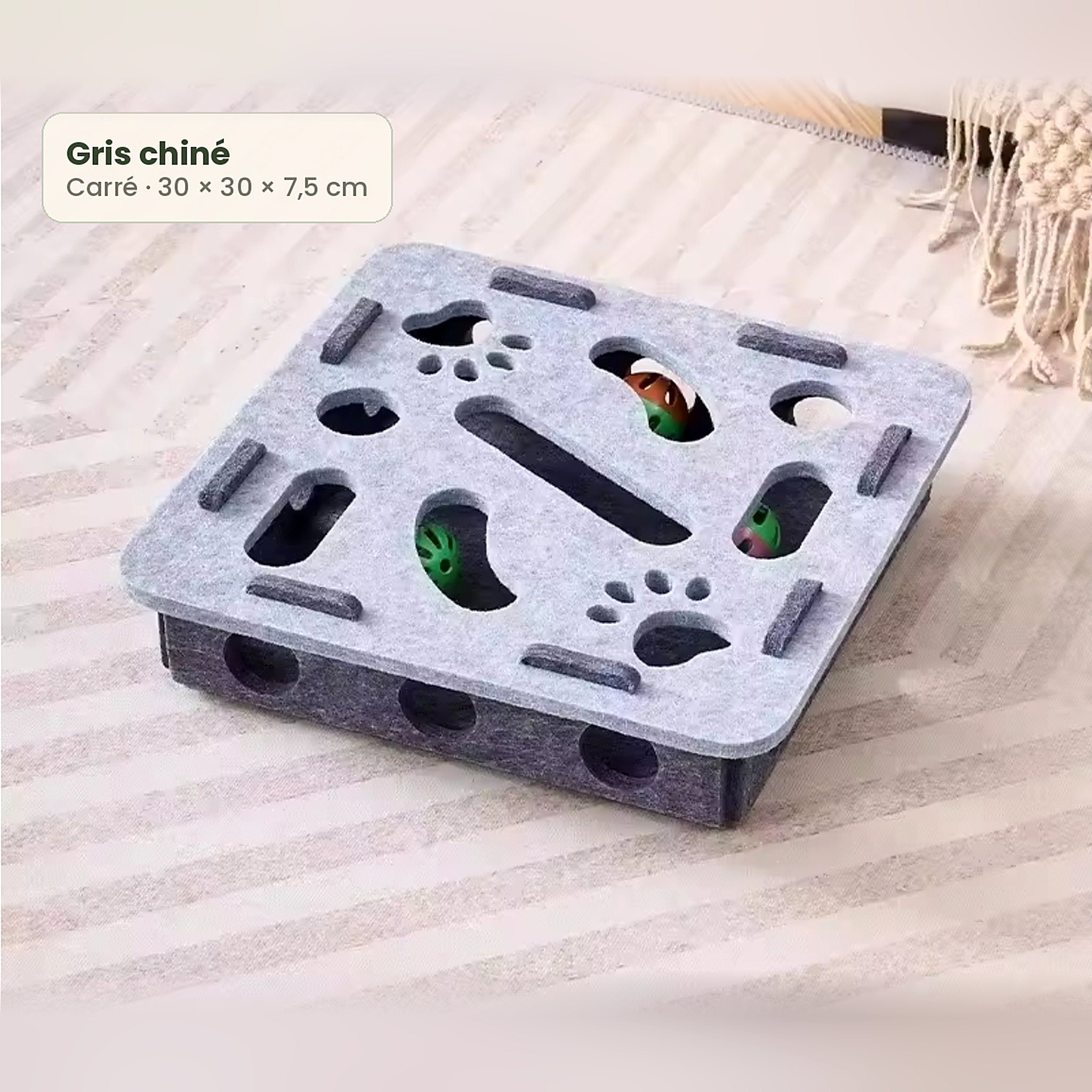 Jouet puzzle en feutre pour chat Poil & Co – photo 4