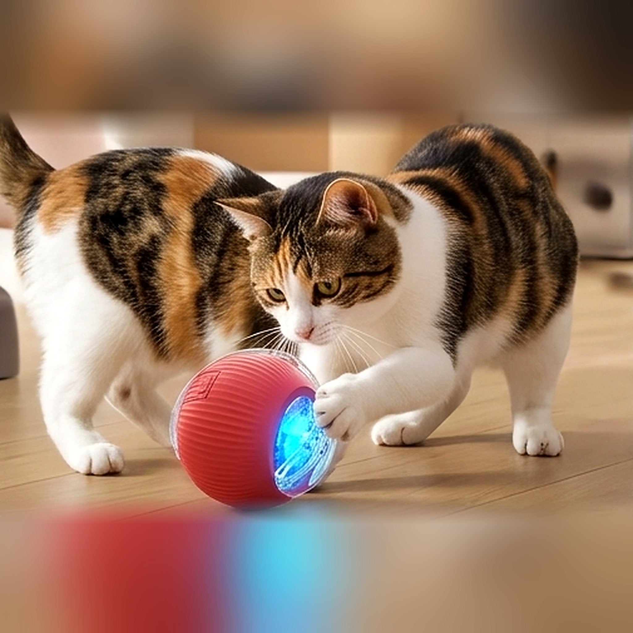 Balle roulante automatique pour chat Poil & Co – photo 2