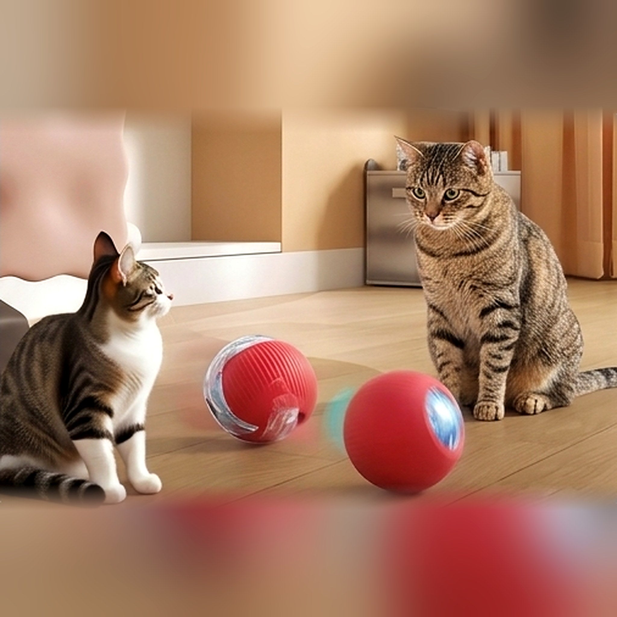 Balle roulante automatique pour chat Poil & Co – photo 3