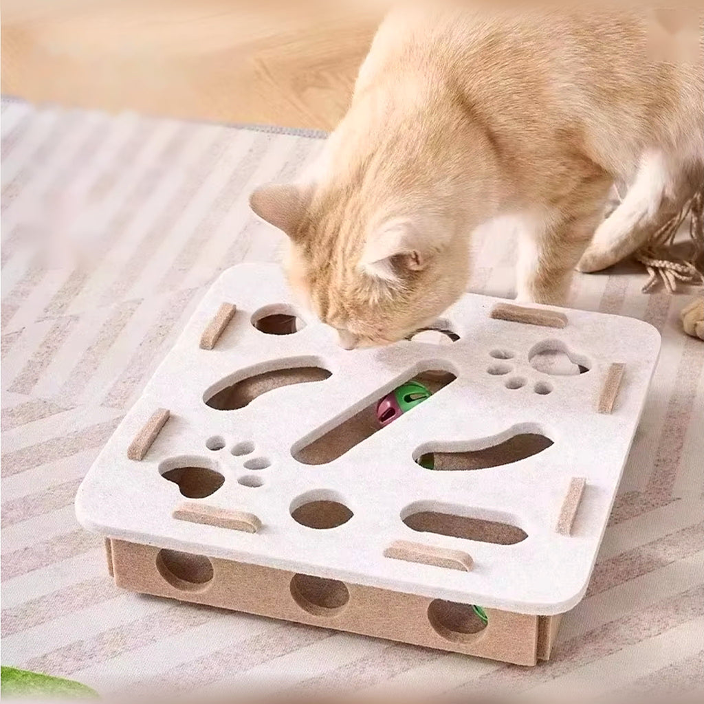 Jouet puzzle en feutre pour chat Poil & Co – photo 8