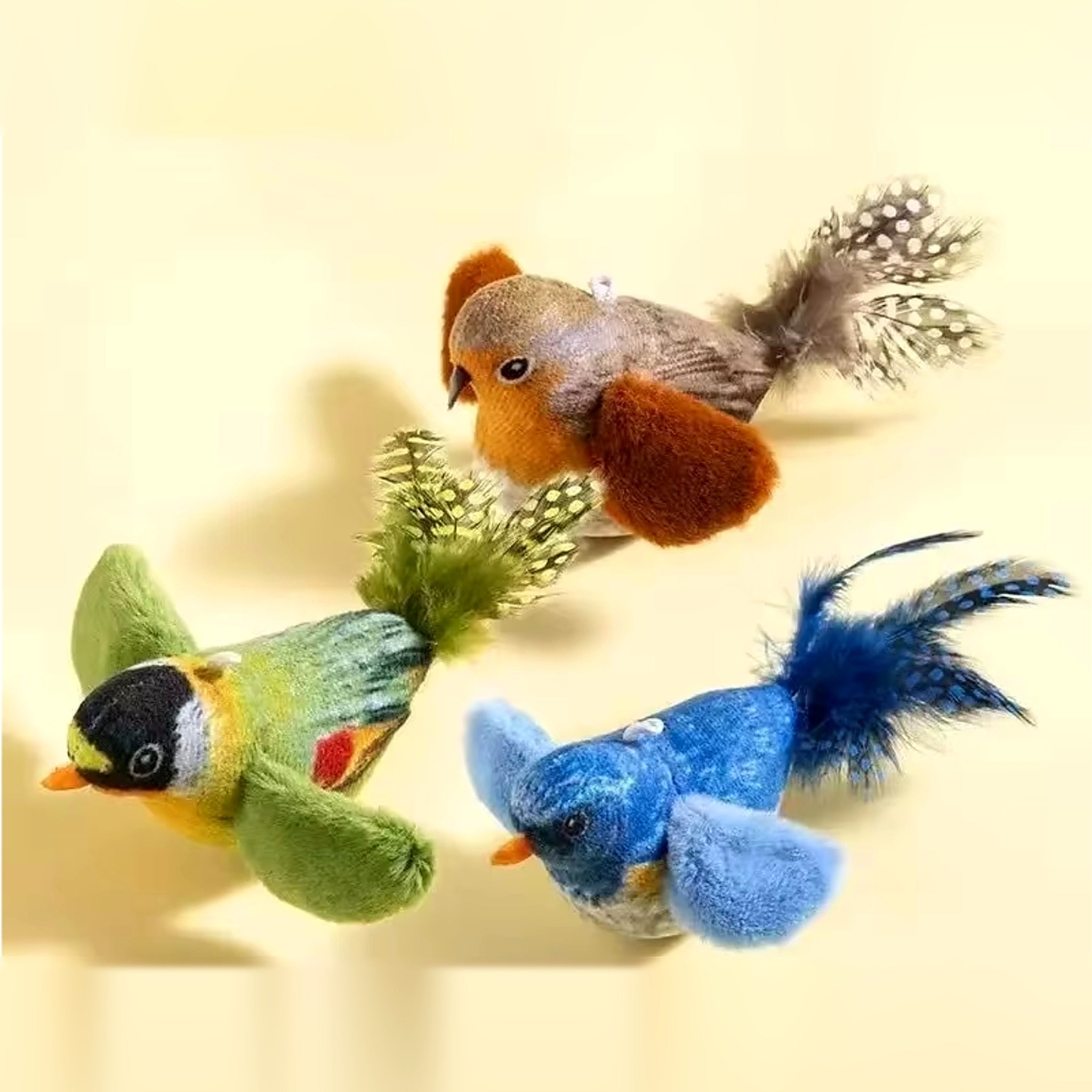 Jouet oiseau en peluche pour chat Poil & Co – photo 7