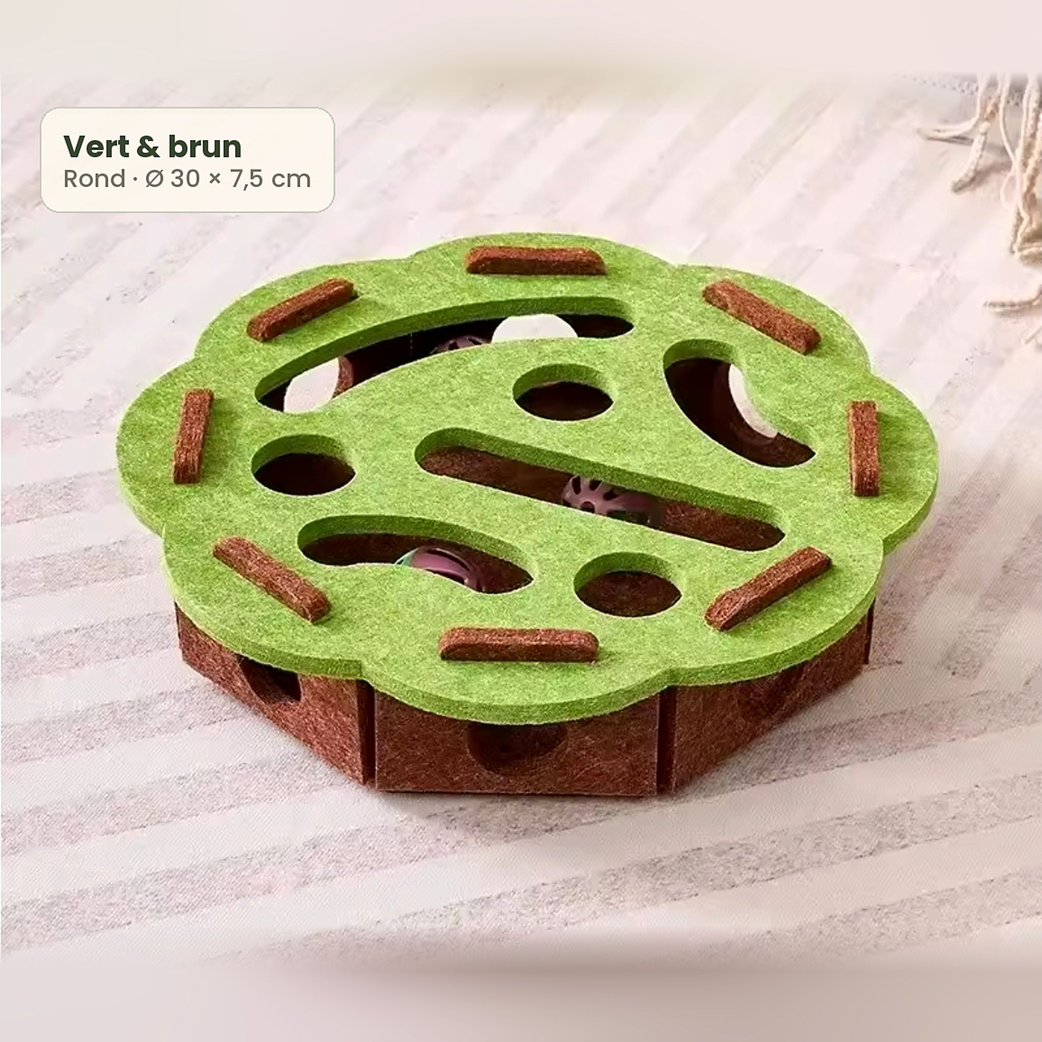 Jouet puzzle en feutre pour chat Poil & Co – photo 3
